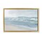 Stupell Industries Calm Blue Beach Waves Floater Framed Canvas Wall Art Design by Mike Calascibetta